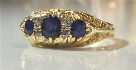 Victorian sapphire ring